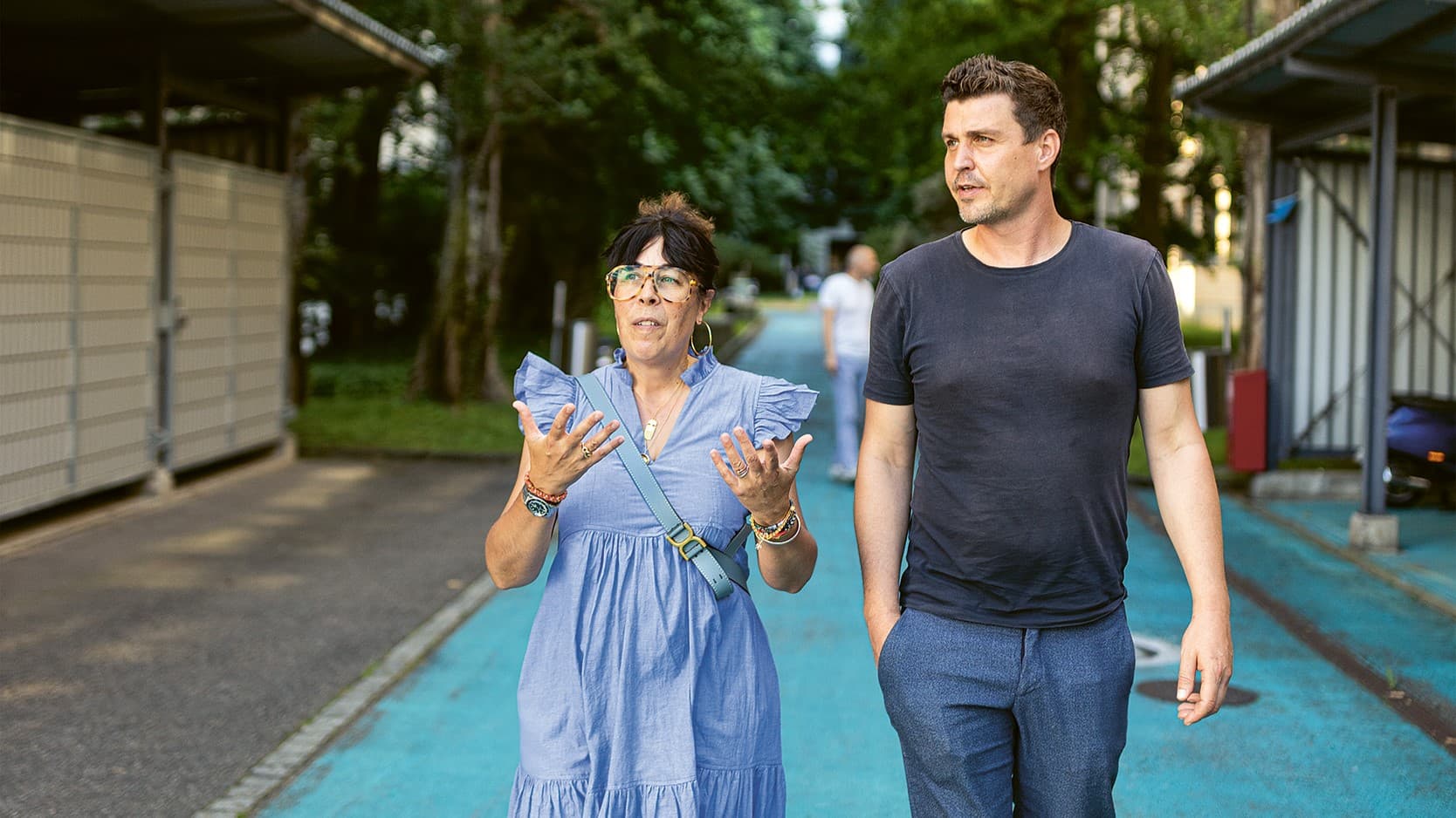 Vanessa Prein vom Tanzhaus Basel und Manuel Raemy vom Jugendzentrum Dreirosen sind zusammen auf Entdeckungstour gegangen.